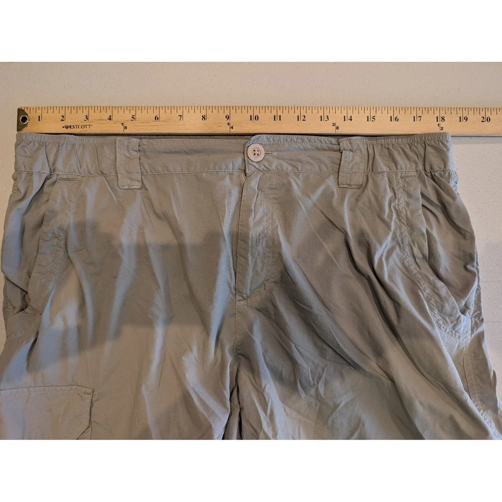 Columbia Mens Light Khaki Tan Lightweight Cotton Flat Front Chino Shorts Large